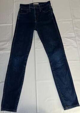 Madewell 10" High-Rise Skinny Jeans in Dark Wash Size 25 #4
